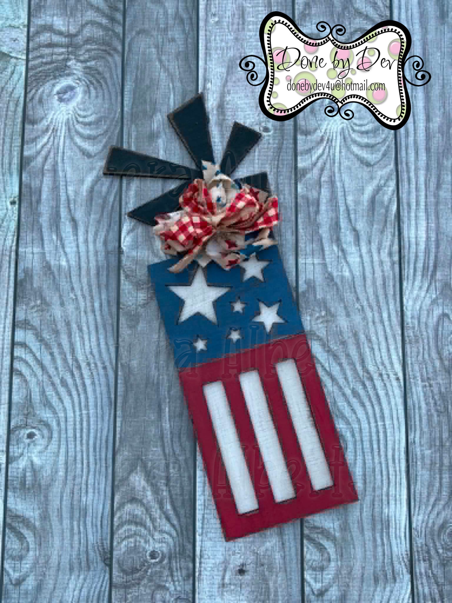 Firework with Stars & Bars Unfinished kit